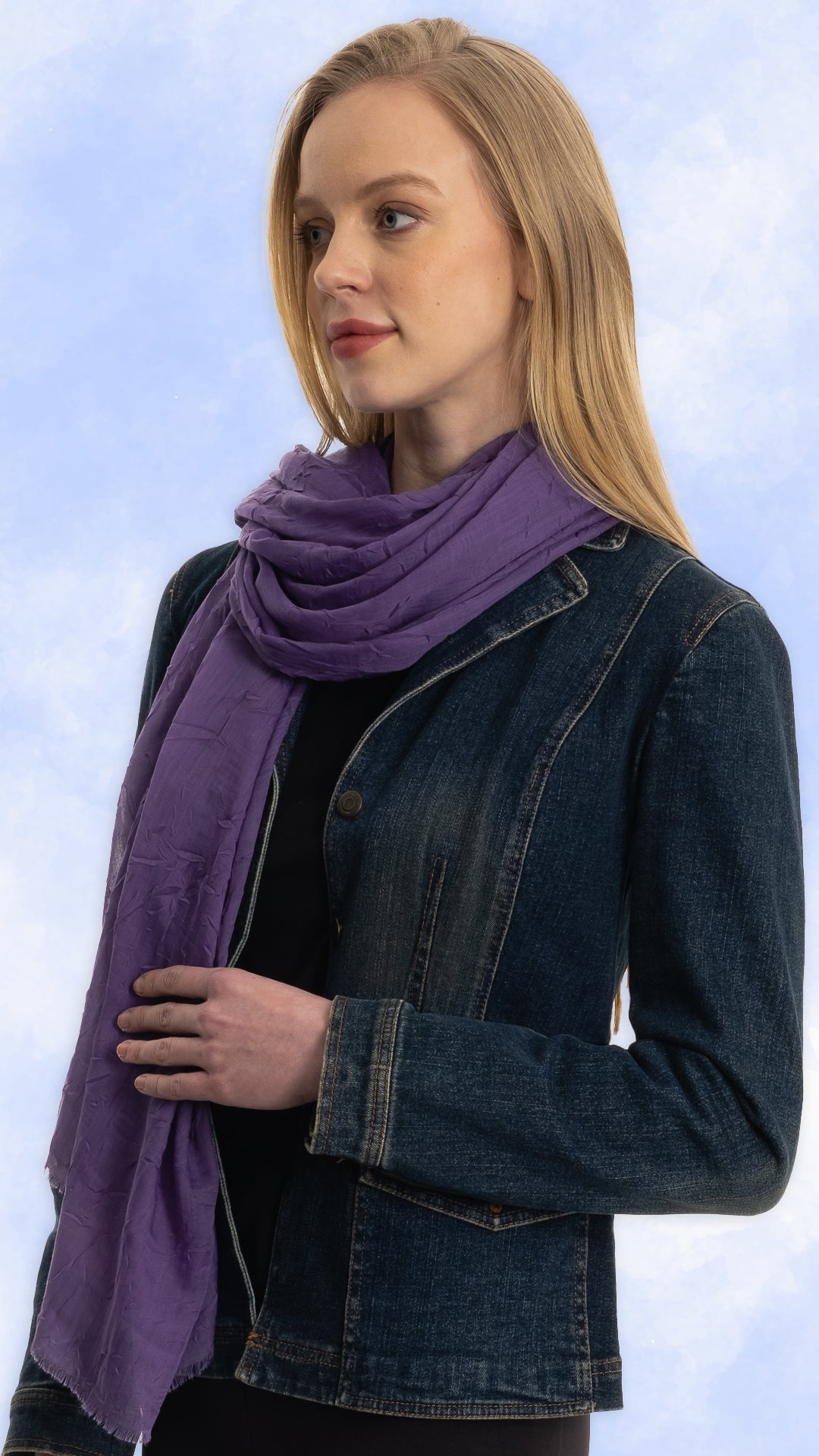 Solid Muave Scarf